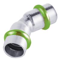 Käyrä 45° A-press kromattu V