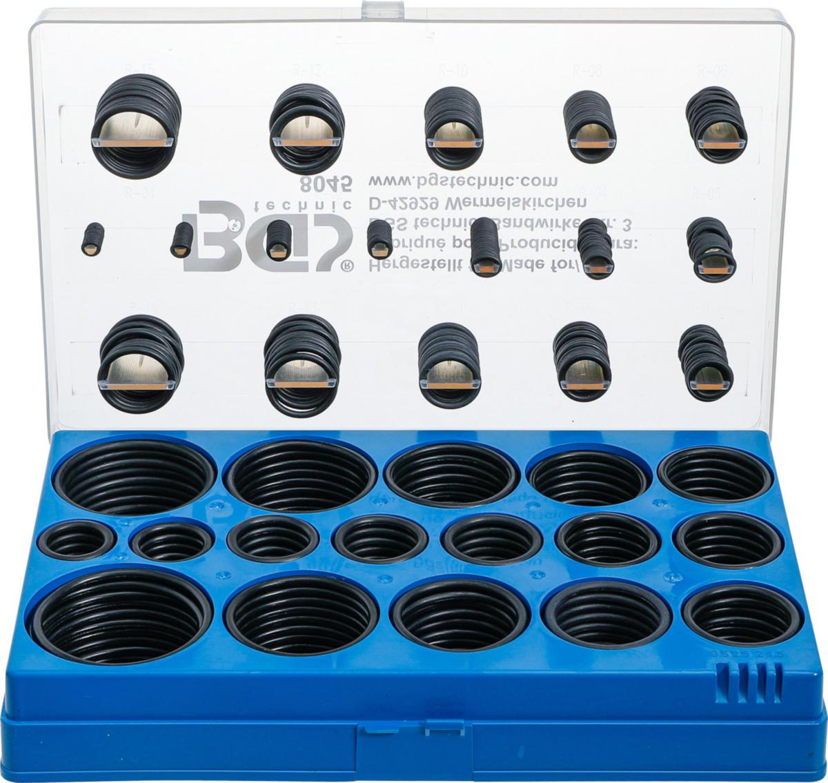 O-rengaslajitelma BGS 3-50mm 419osaa - O-RENGASLAJITELMA 419KPL BGS 8045 3-50MM