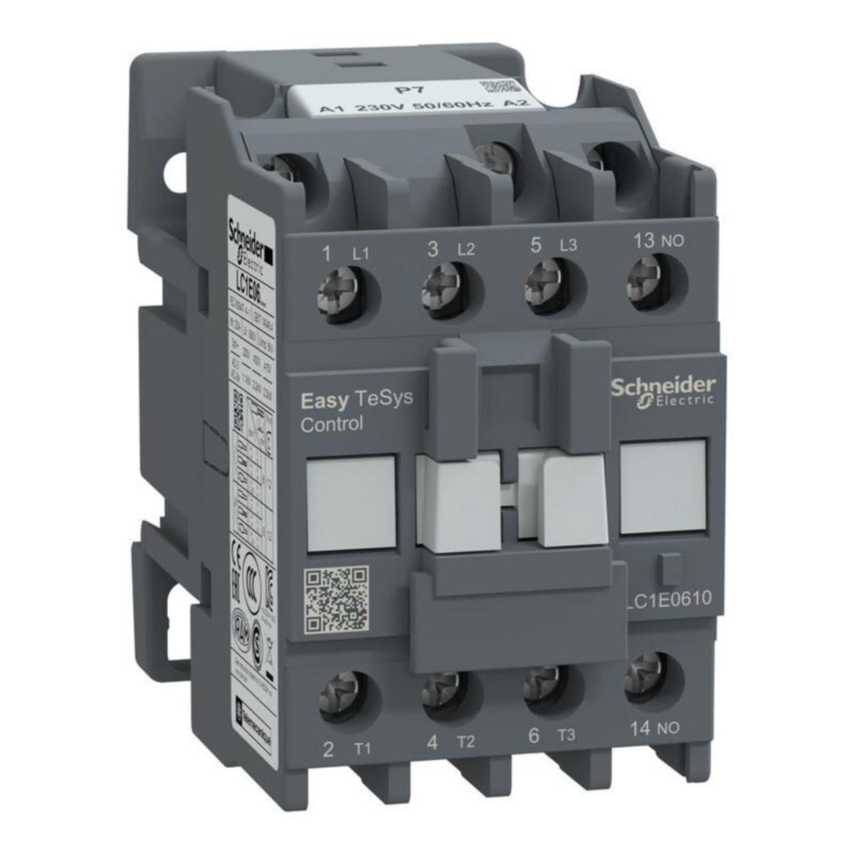 Kontaktori Schneider Electric EasyPact - KONTAKTORI EASYPACT LC1E,3P(3NO),440V,6A,230V AC ,