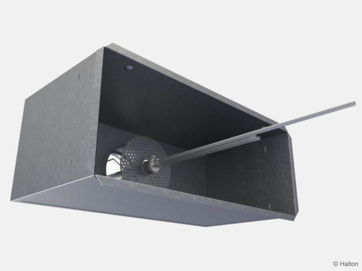 Tuloilmalaatikko Halton TLC, TLB, takaliitäntä - TULOILMALAATIKKO TLB/B 160, LIITÄNTÄ TAKAA