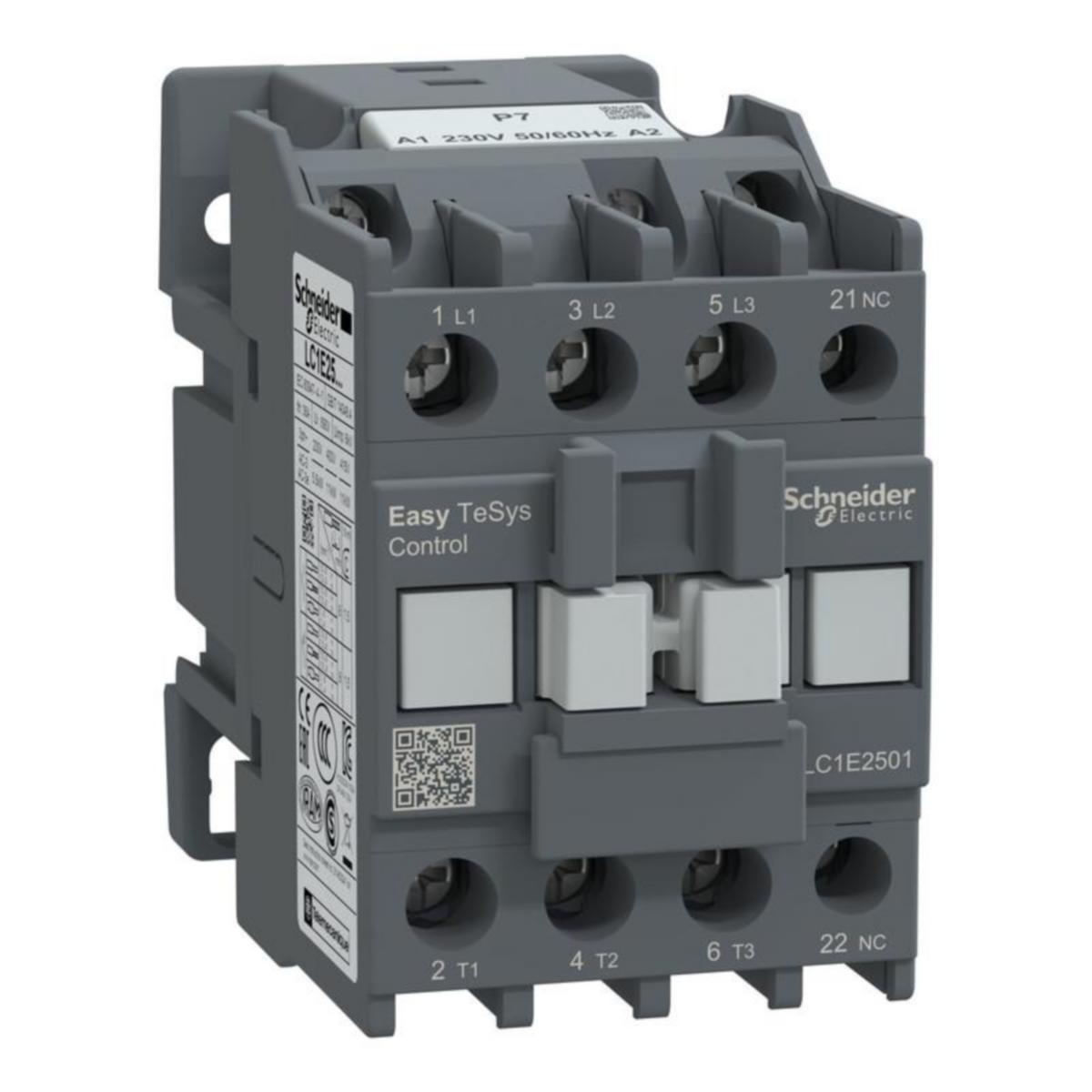 Kontaktori Schneider Electric EasyPact - KONTAKTORI EASYPACT LC1E,3P(3NO),440V,25A,230V AC
