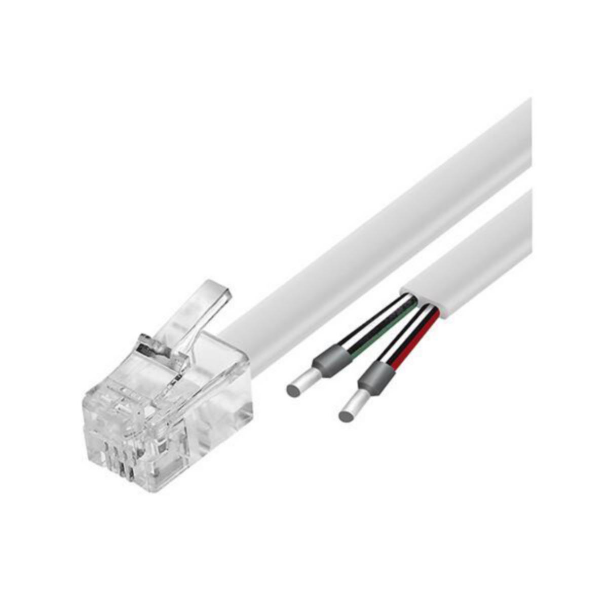 Tarvike ESYLUX - TARVIKE SMARTDRIVER CABLE RJ10-OPEN END 10M WH