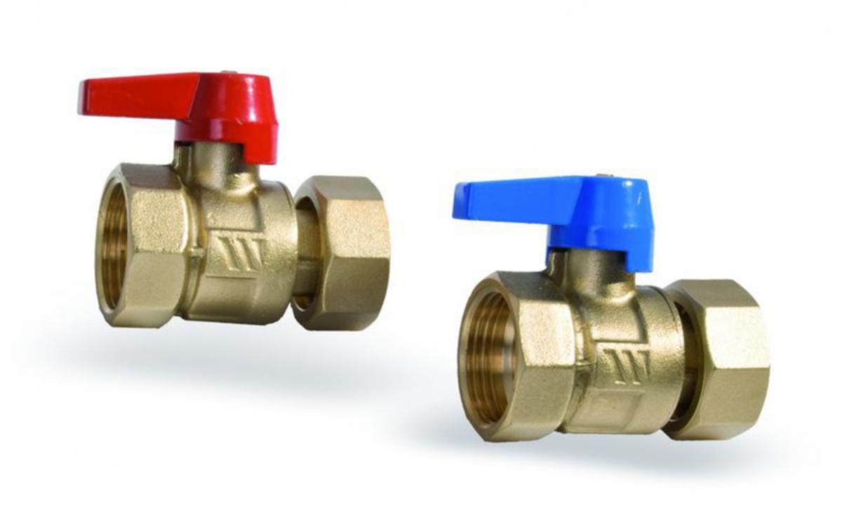 Sulkuventtiilipari RauHeat - LATTIALÄMMITYSJAKOTUKKI SULKUVENTTIILIPARI