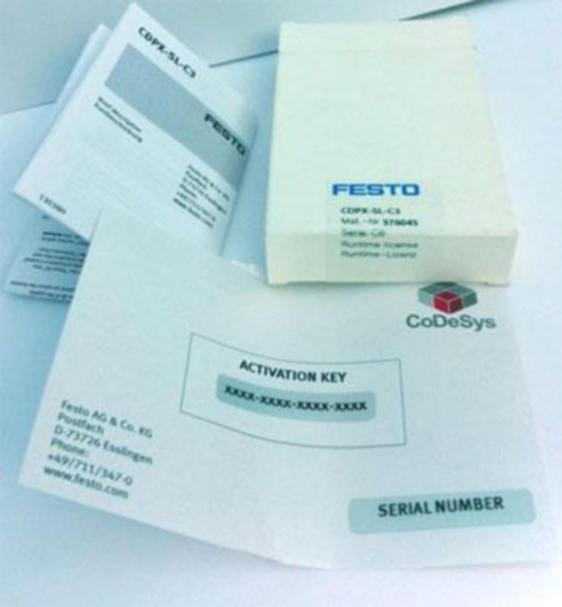 Käyttöyksiköt Festo CDPX - OHJELMISTOLISENSSI 576045 FESTO CDPX-SL-C3
