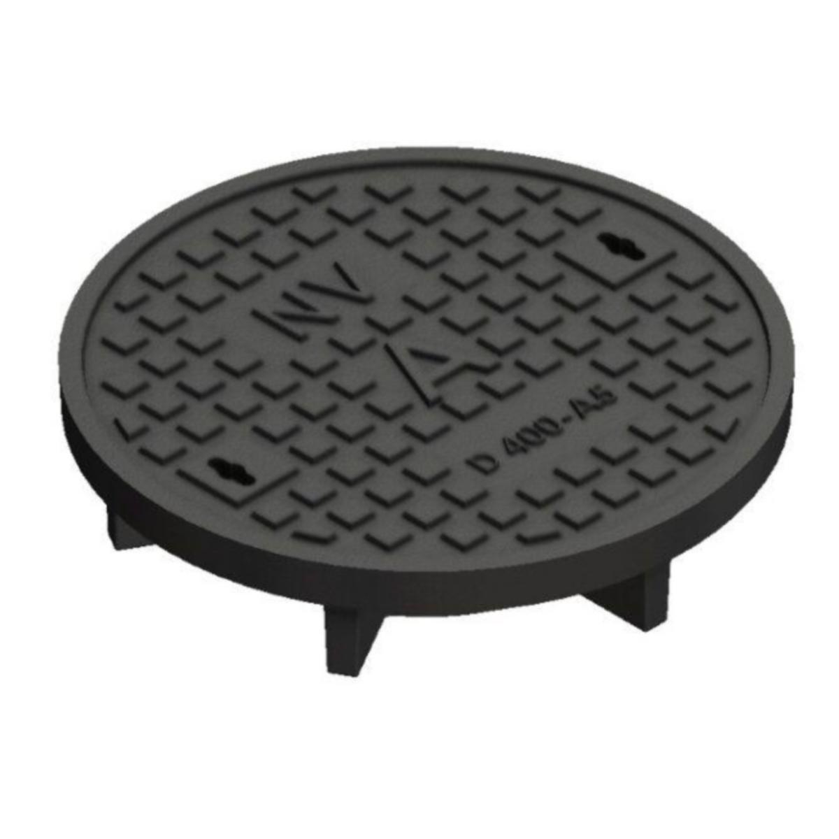 Päällyskannet Ulefos 415 mm - PÄÄLLYSKANSI PYÖREÄ 415 MM D400 NV60612