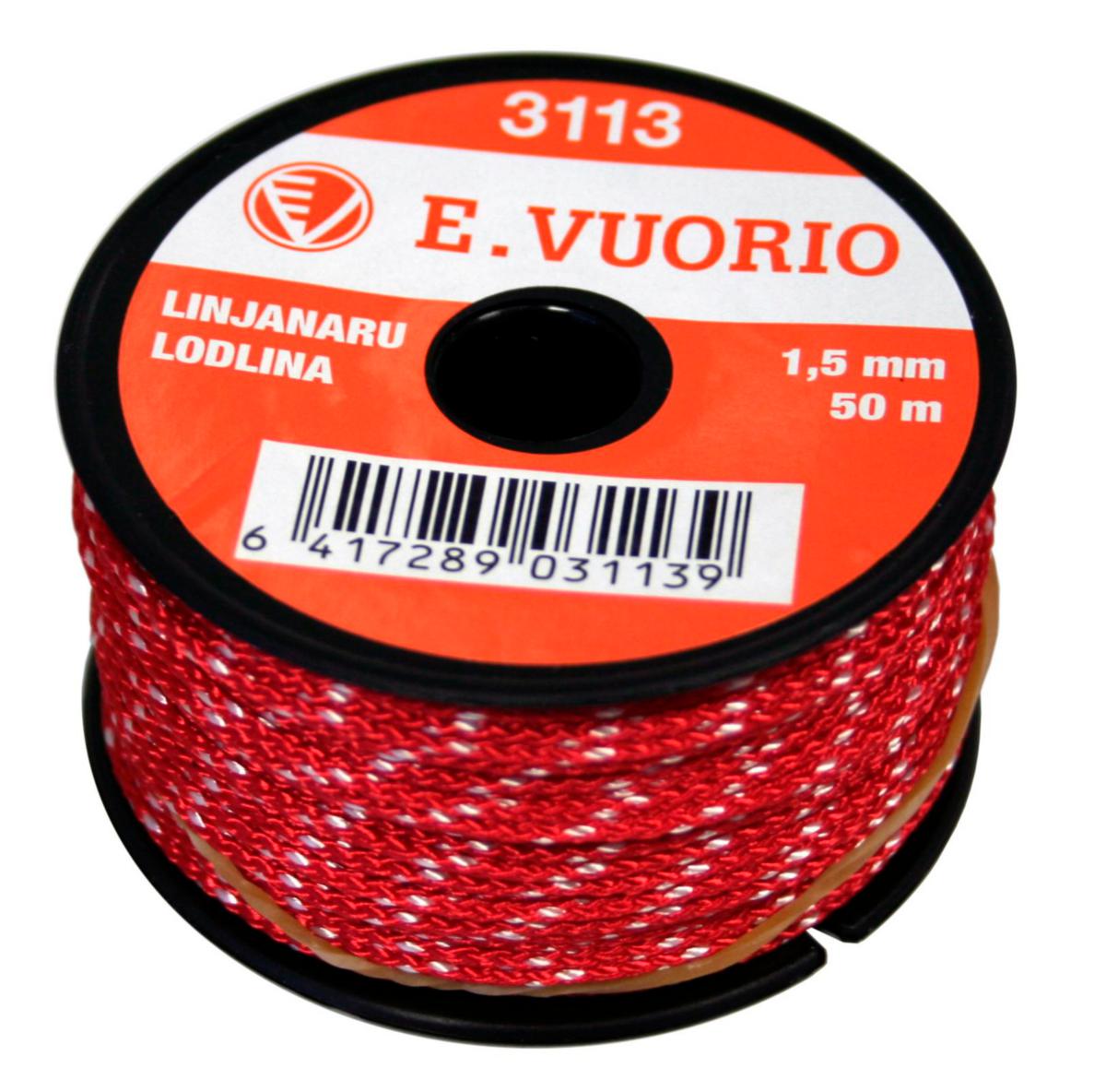 Linjanaru Vuorio - LINJANARU 1,5MM PUNAVALKO 50M VUORIO 3113