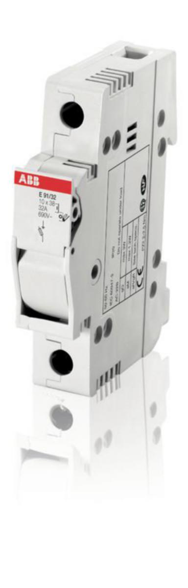 Putkisulakealusta ABB Smart Buildings E90 - PUTKISULAKEALUSTA E90 1-NAPAINEN 32A 690VAC