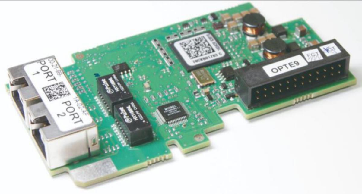 Vacon taajuusmuuttajien kortit - KENTTÄVÄYLÄSOVITIN 2-PORT ETHERNET OPTION