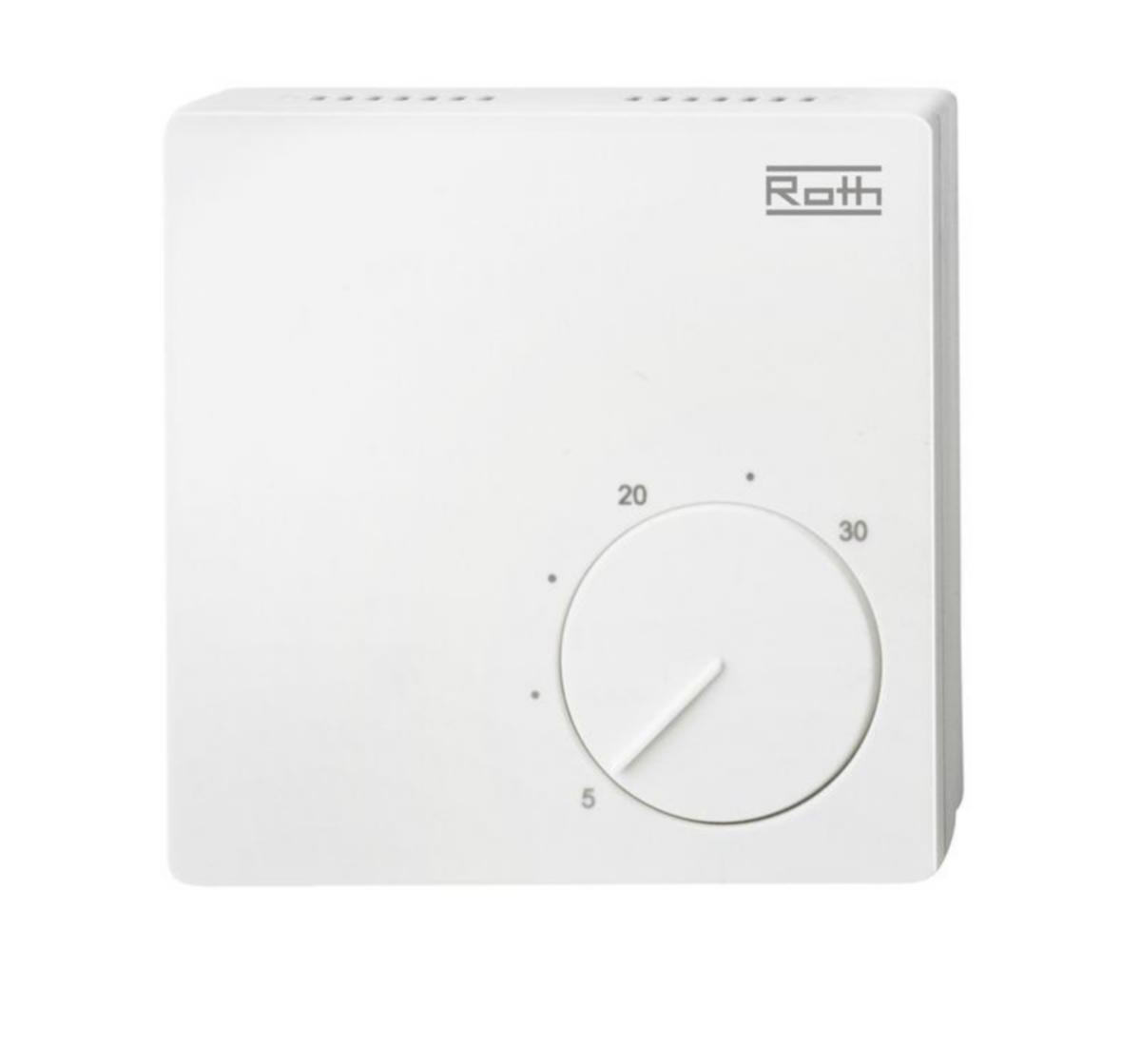 Termostaatti Roth Standard Basicline 24 V - TERMOSTAATTI. STANDARD 24 V ROTH BASICLINE