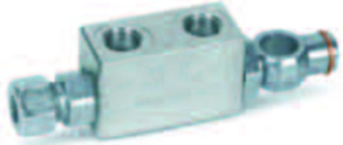 Kaksoilukkoventtiili Dunlop Hiflex banjoputkilla - 2-LUKKOVENTTIILI 3/8 BANJO DH 13-VRDEL38-25L