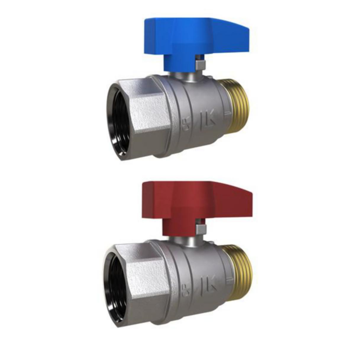 Palloventtiili LK 801 sininen sk/uk - PALLOVENTTIILI SUORA 3/4" SK/UK SIN