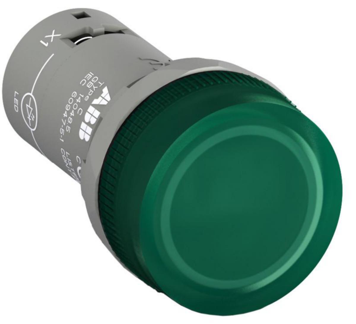 Merkkivalokaluste LED ABB - MERKKIVALOKALUSTE LED ABB VIHREÄ, 380-415V AC