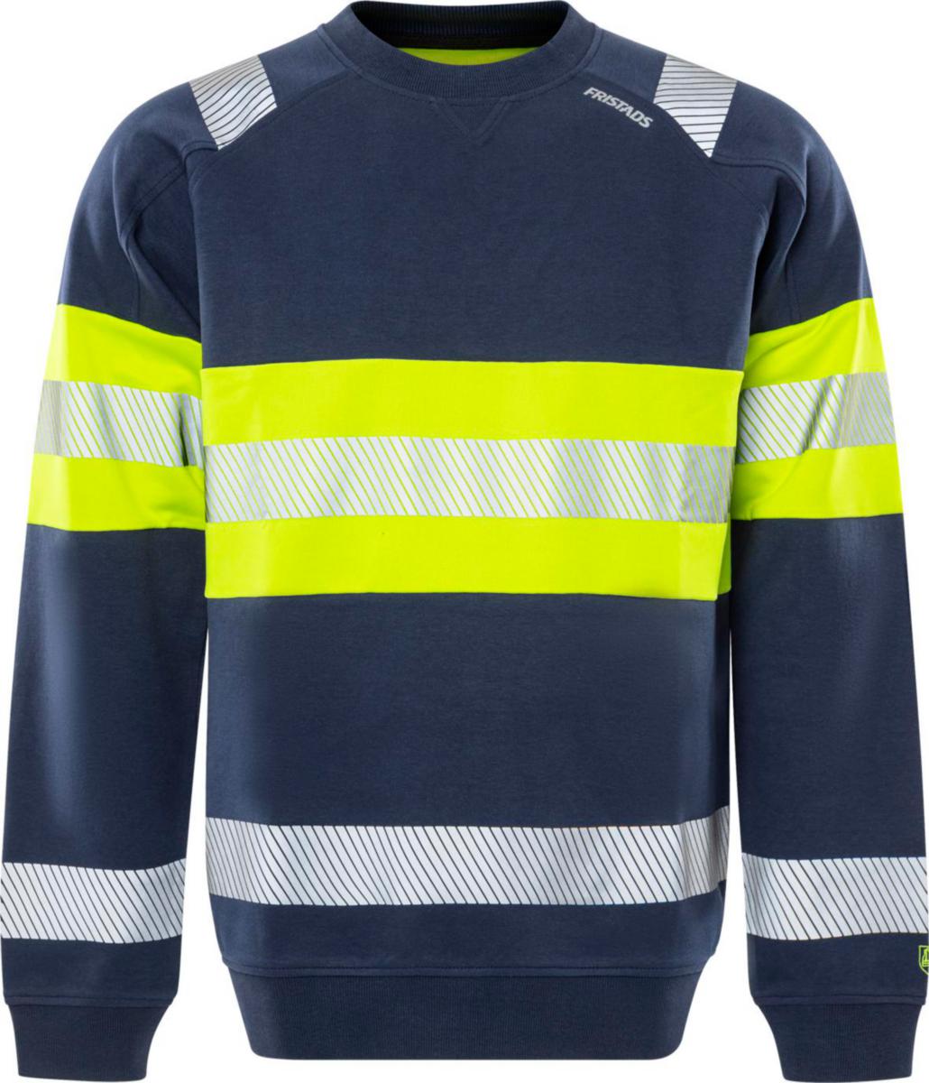 Collegepusero Fristads 7530 GKC Green - COLLEGEPAIT HI VIS KEL/SIN L FRISTADS 7530 GKC