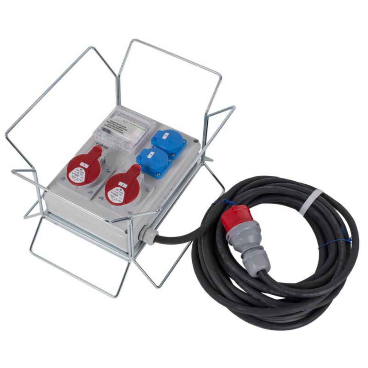 Työmaan alakeskus a-collection aTMK 216/2 vikavirta - TYÖMAAN ALAKESKUS A-COLLECTION aTMK 216/2 / VV 9.5m KAAPELI