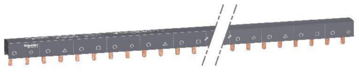 Virtakisko Schneider Electric Acti 9 - VIRTAKISKO ACTI9 4P 100A 57 NAP (NL1NL2...)