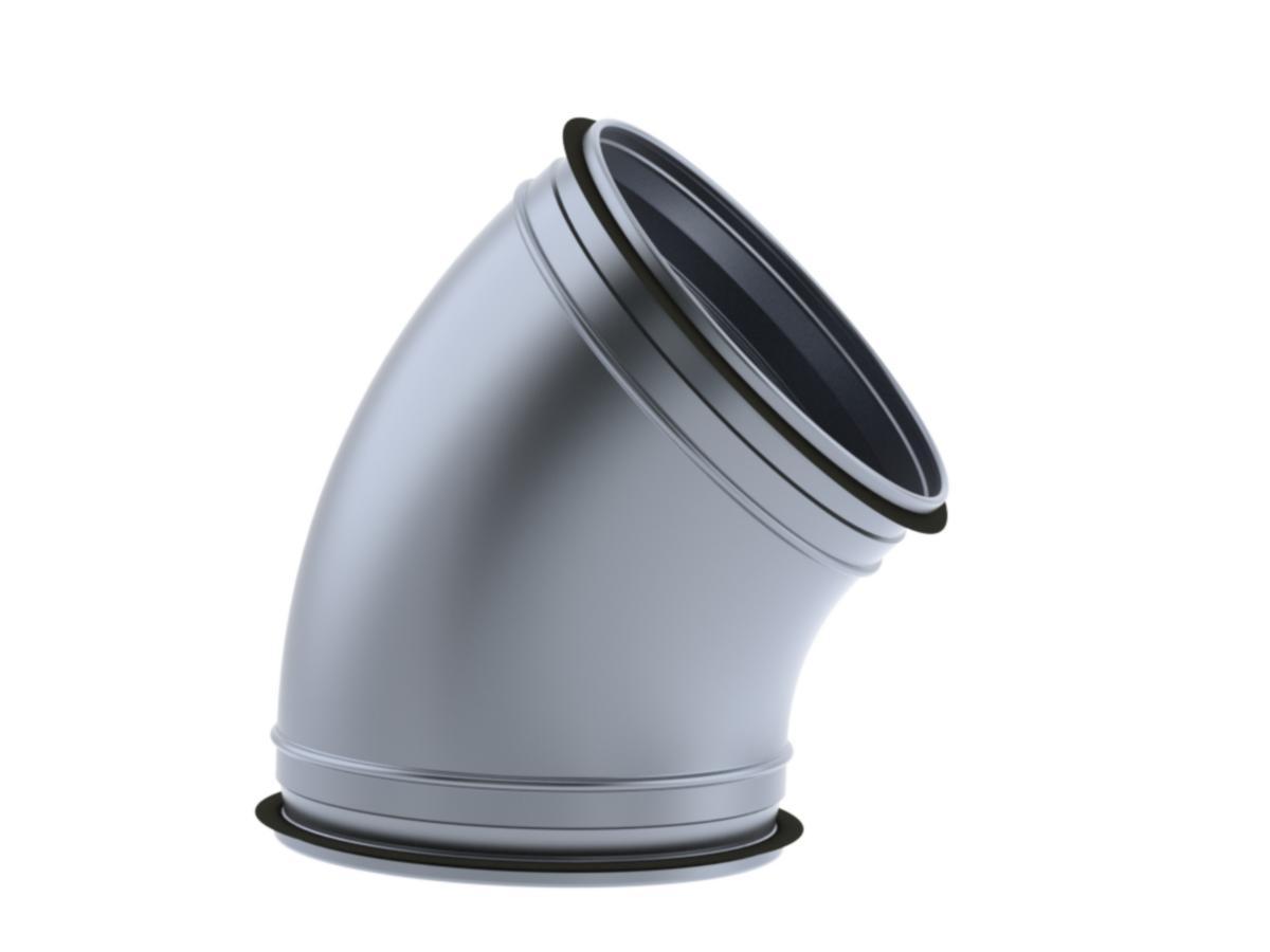 Käyrä 45° 100-400mm ETS Nord - KÄYRÄ KY 45 160