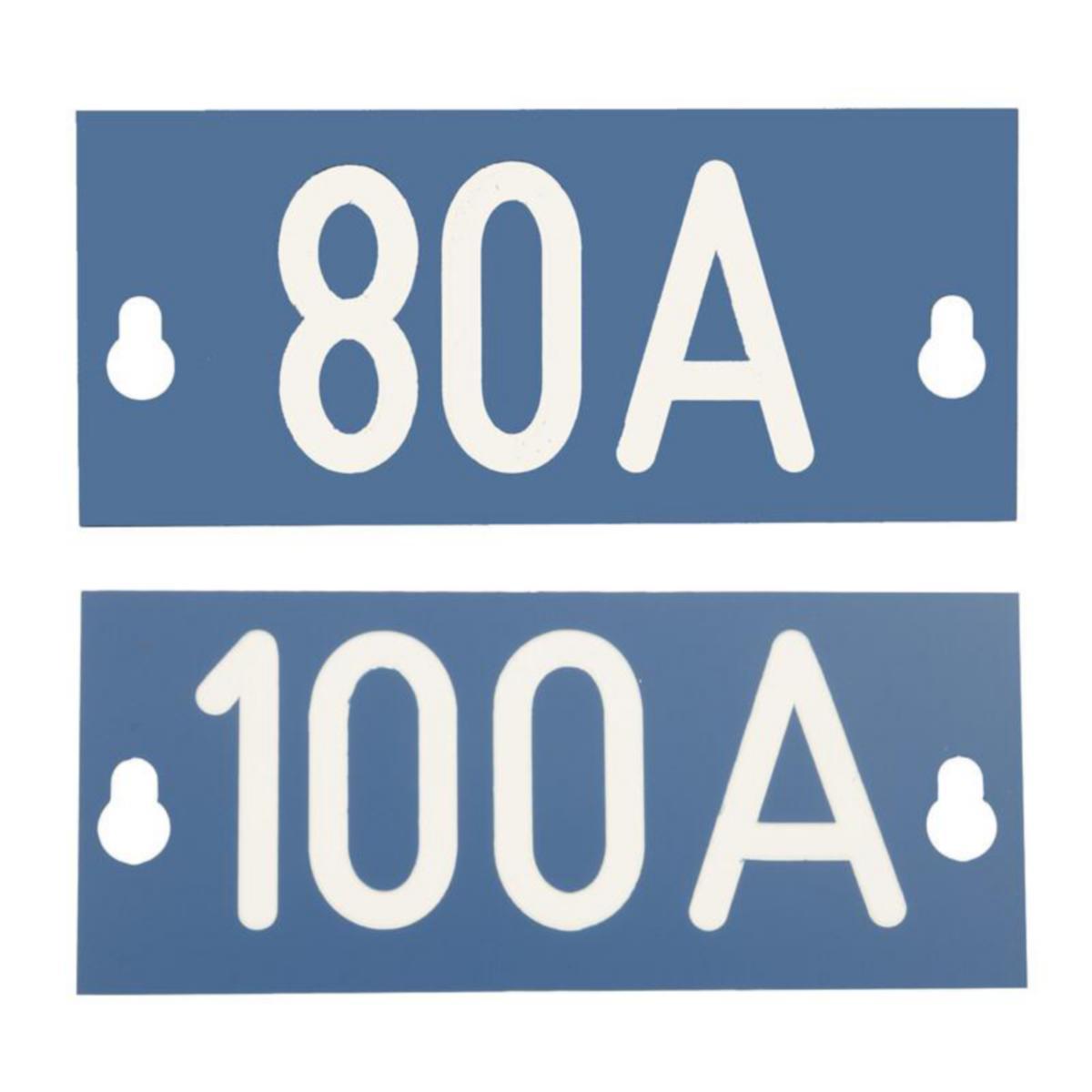 Sulakekoon merkintäkilpi Ensto UN - MERKINTÄKILPI ENSTO UN PEM495 SULAKEKOON NRO 80/100A