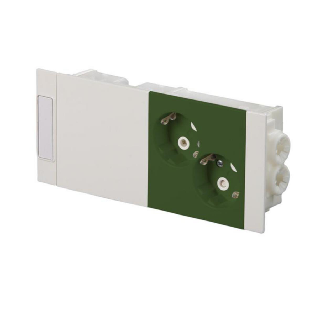 Kanavapistorasia ABB ProDuct esikytketty 2-osainen - KANAVAPISTORASIA PRODUCT 2S/16A/IP20 KYTK. VIH