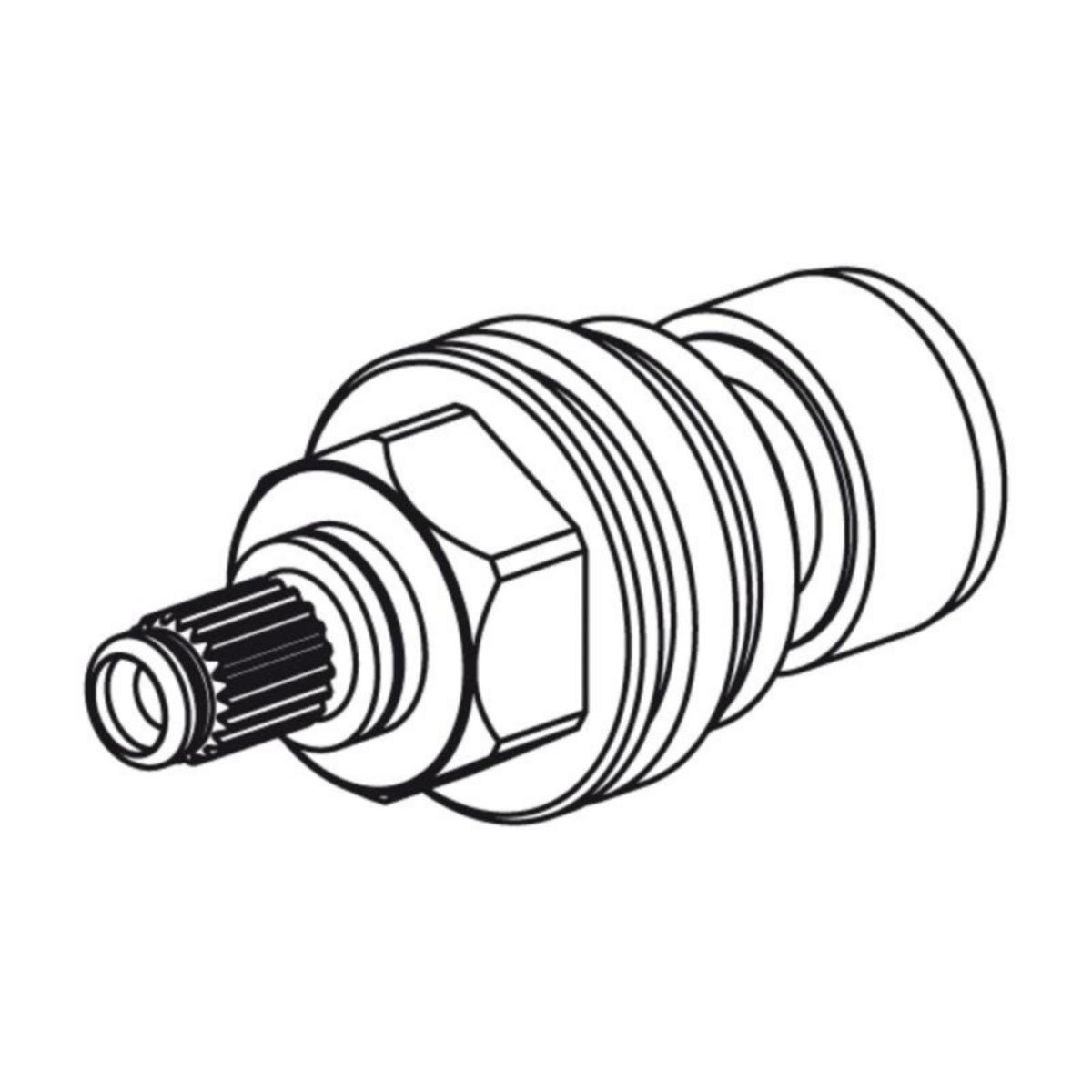 Käyttöventtiili KWC Gastro - KÄYTTÖVENTTIILI KWC GASTRO KERAAMINEN. 3/4" 180°