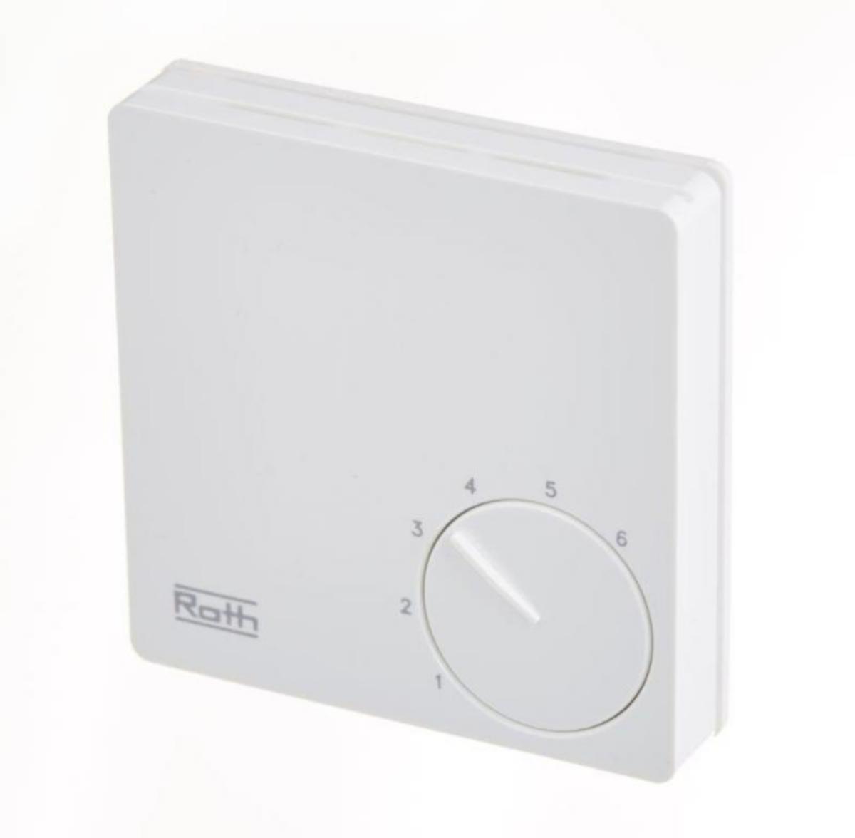 Huonetermostaatti Roth Basicline H/E - HUONETERMOSTAATTI 230V ROTH BASICLINE H/E