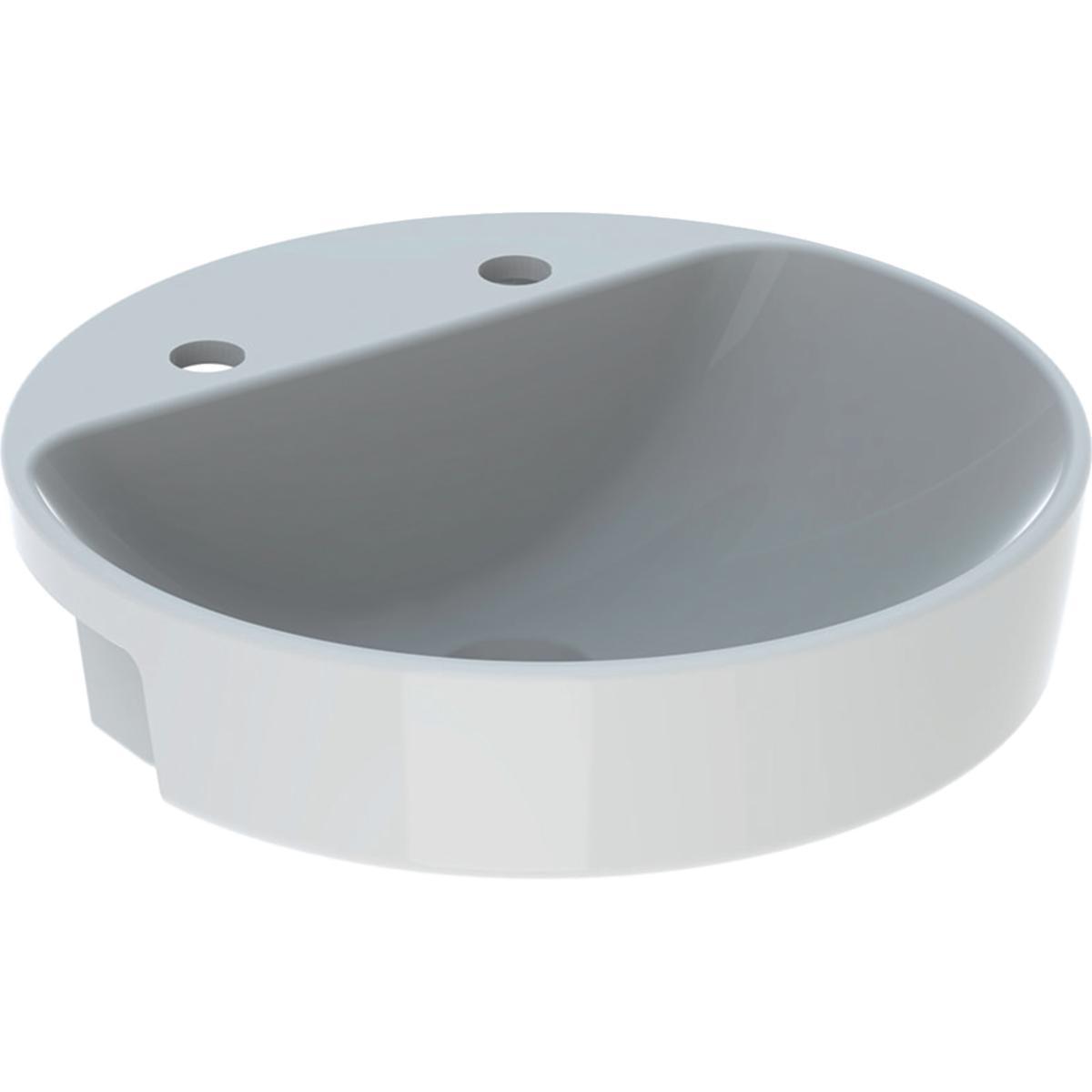 Pesuallas Geberit VariForm osittain tasoon asennettava, pyöreä - PESUALLAS VARIFORM OSITTAIN TASOON ASENNETTAVA