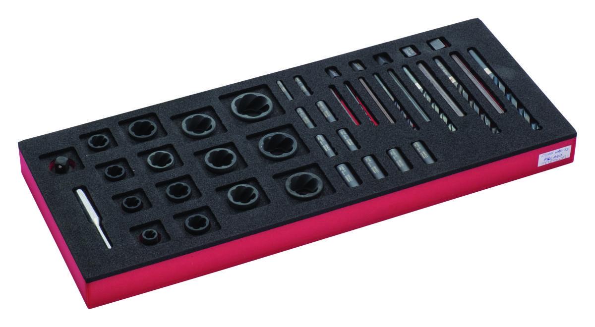 Työkalumoduuli Bahco FF1E5005 hylsysarja ja ruuvinulosvetäjä 35osaa - HYLSYSARJA + ULOSVETÄJÄ 35OS BAHCO FOAM FF1E5005
