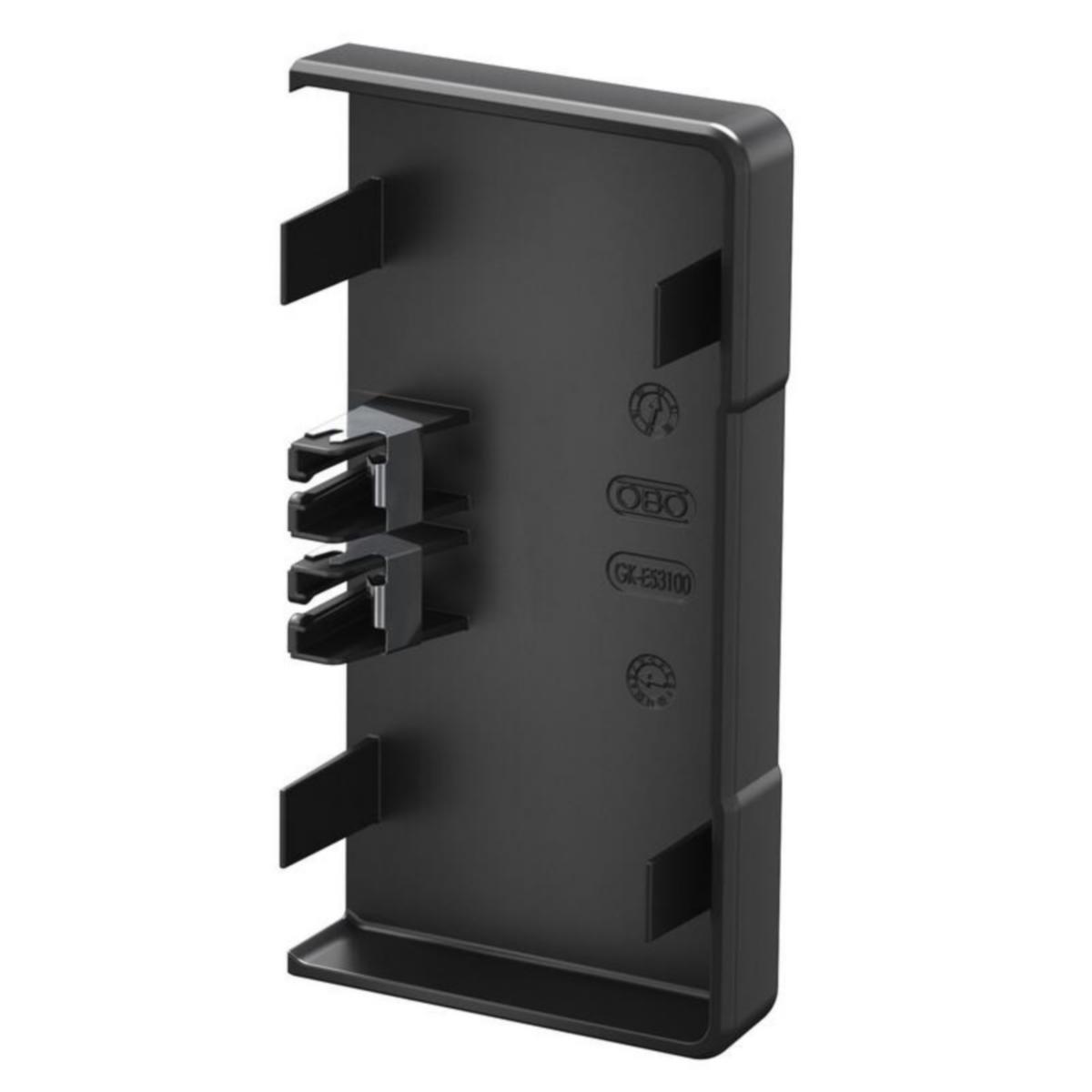 Päätykappale musta LFS OBO Bettermann - PÄÄTYKAPPALE OBO GK-E70130SW, PVC, MUS