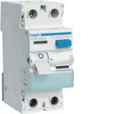 Vikavirtasuojakytkin Hager 2-napainen korkea sykäysvirrankestoisuus