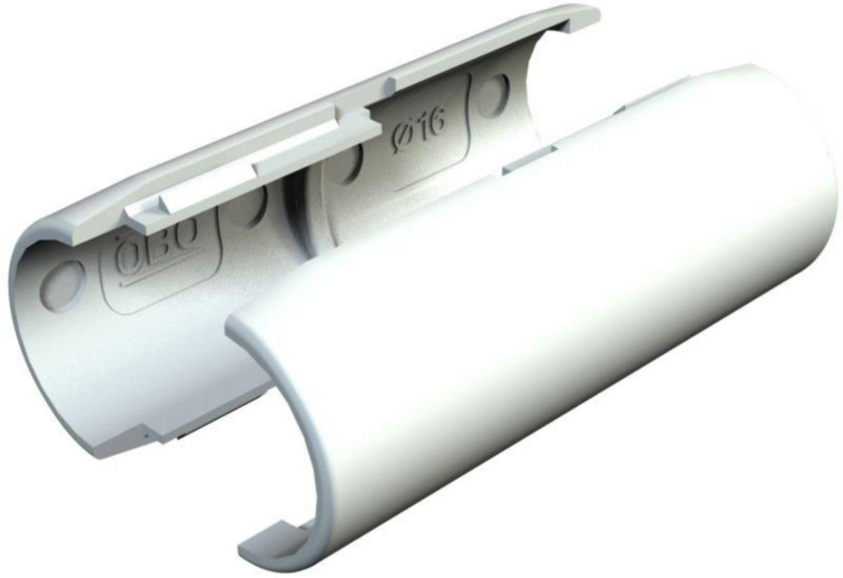 Jatkokappale OBO VBS Quick-Pipe - JATKOMUHVI MUOVI VBS 2953 M M16 LGR. PVC. HAR