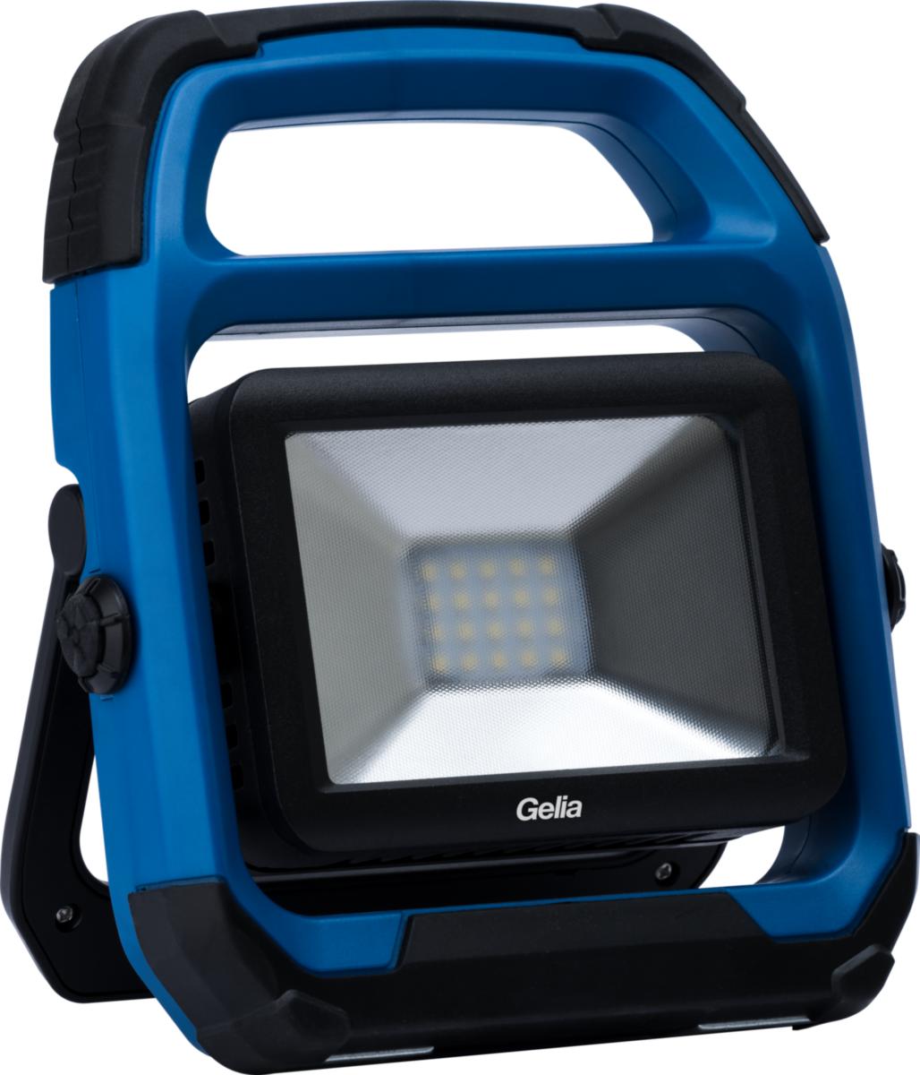 Työmaavalaisin LED Gelia 20W IP44 T20SB ladattava - TYÖMAAVALAISIN LED 20W IP44 6500K LADATTAVA AKULLA