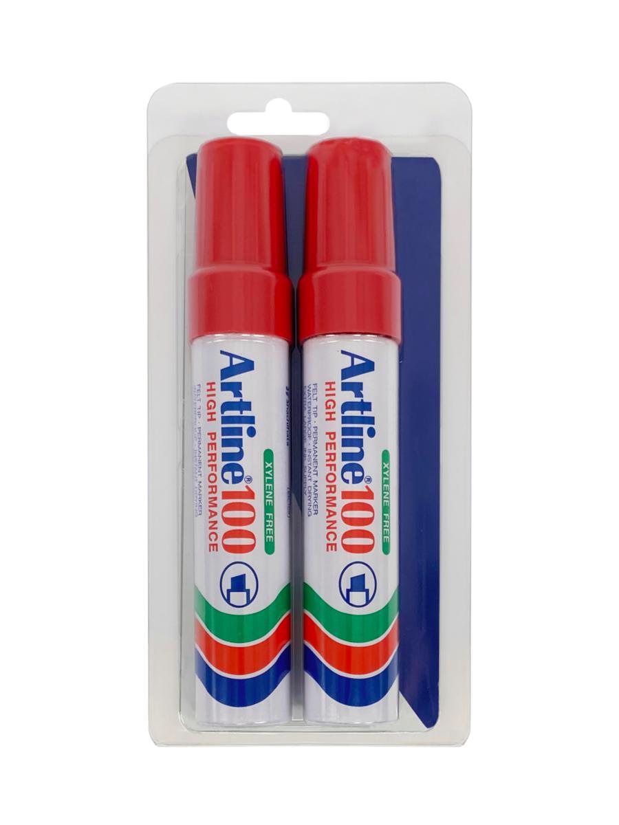 Merkintäkynä Artline 100 - HUOPAKYNÄ PUN.7.5X12 KÄRKI ARTLINE 100 2-PACK
