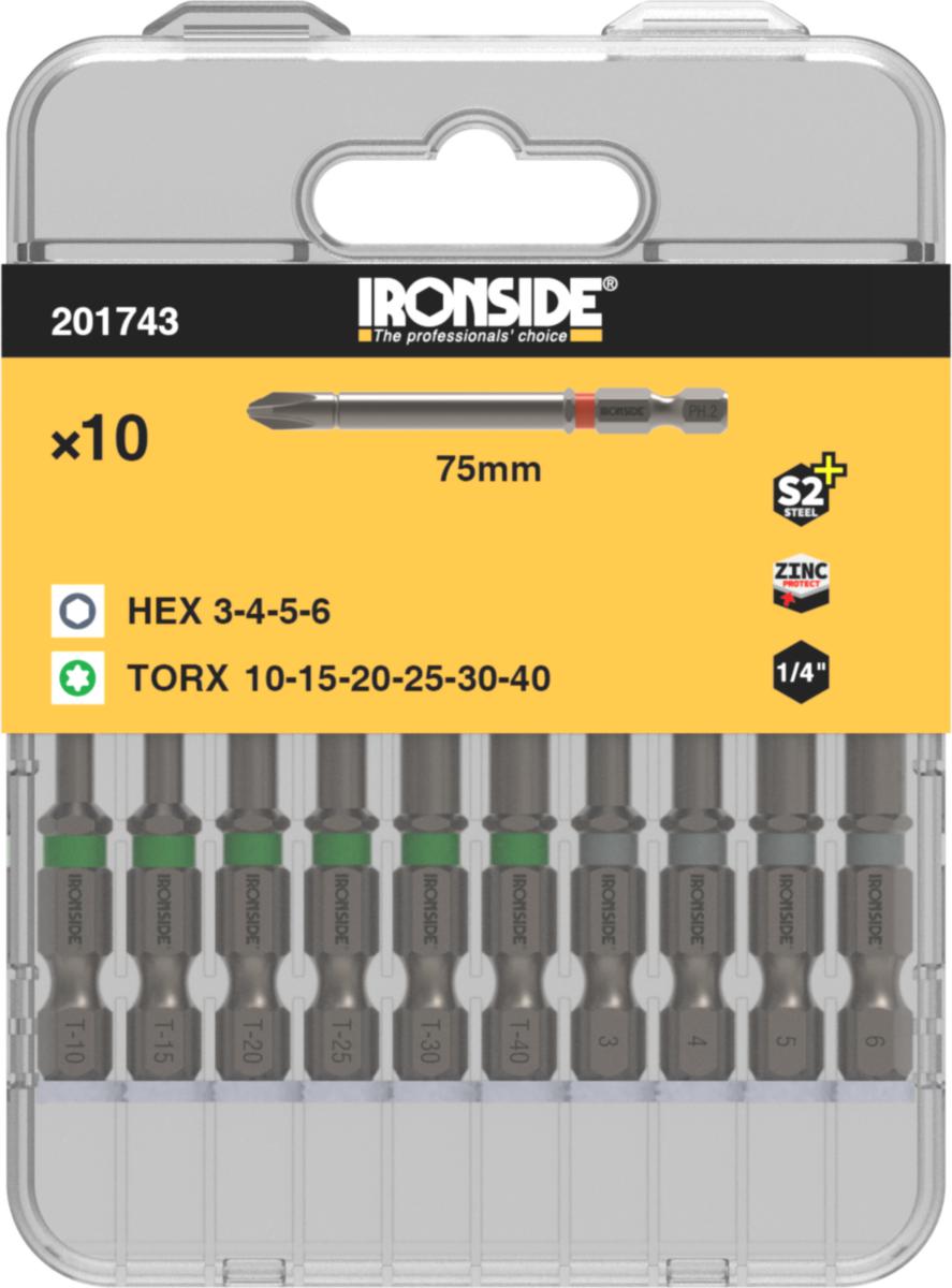 Ruuvauskärkisarja Ironside Torx/Insex - RUUVIKÄRKISARJA TORX/INSEX IRONSIDE 201743