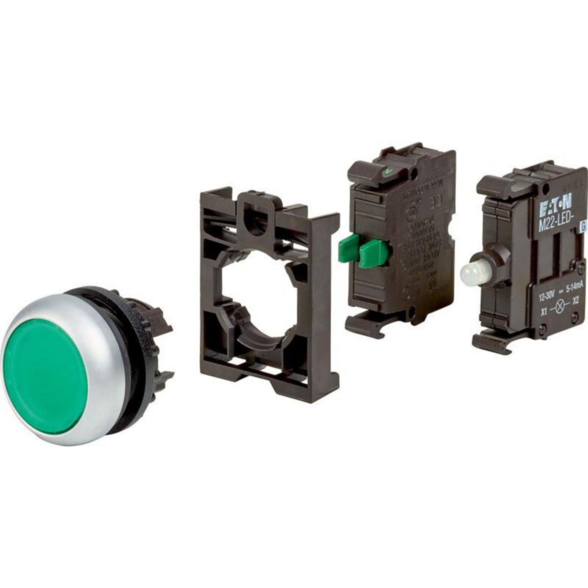 Tasovalopainike Eaton RMQ-Titan - TASOVALOPAINIKE RMQ-TITAN M22-DL-G-K10LED-BVP