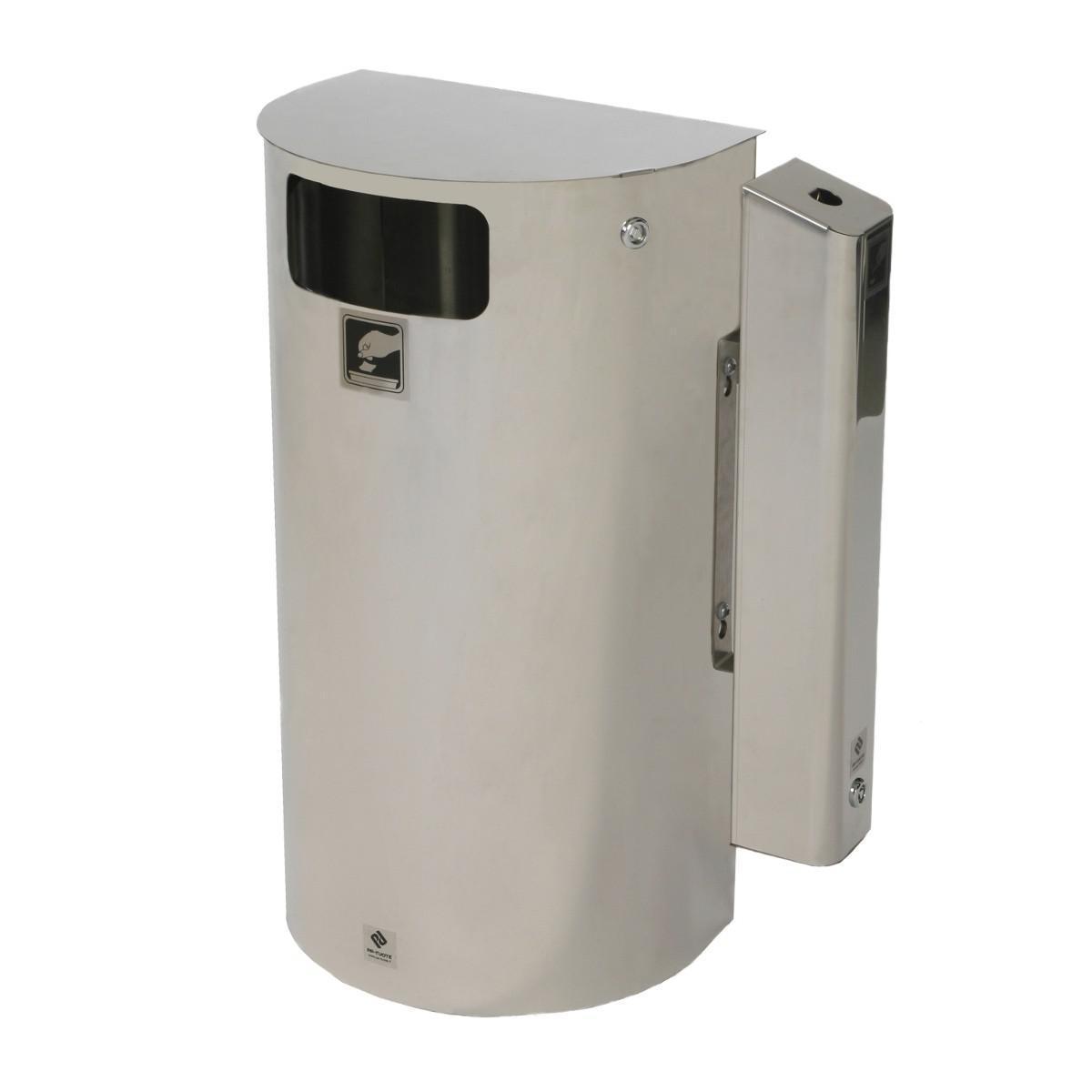 Roskakori+tuhkakuppi PP-Tuote Turo 60L/6.5L - ROSKAKORI-TUHKAKUPPI 60L-6.5L RST TURO PP 152