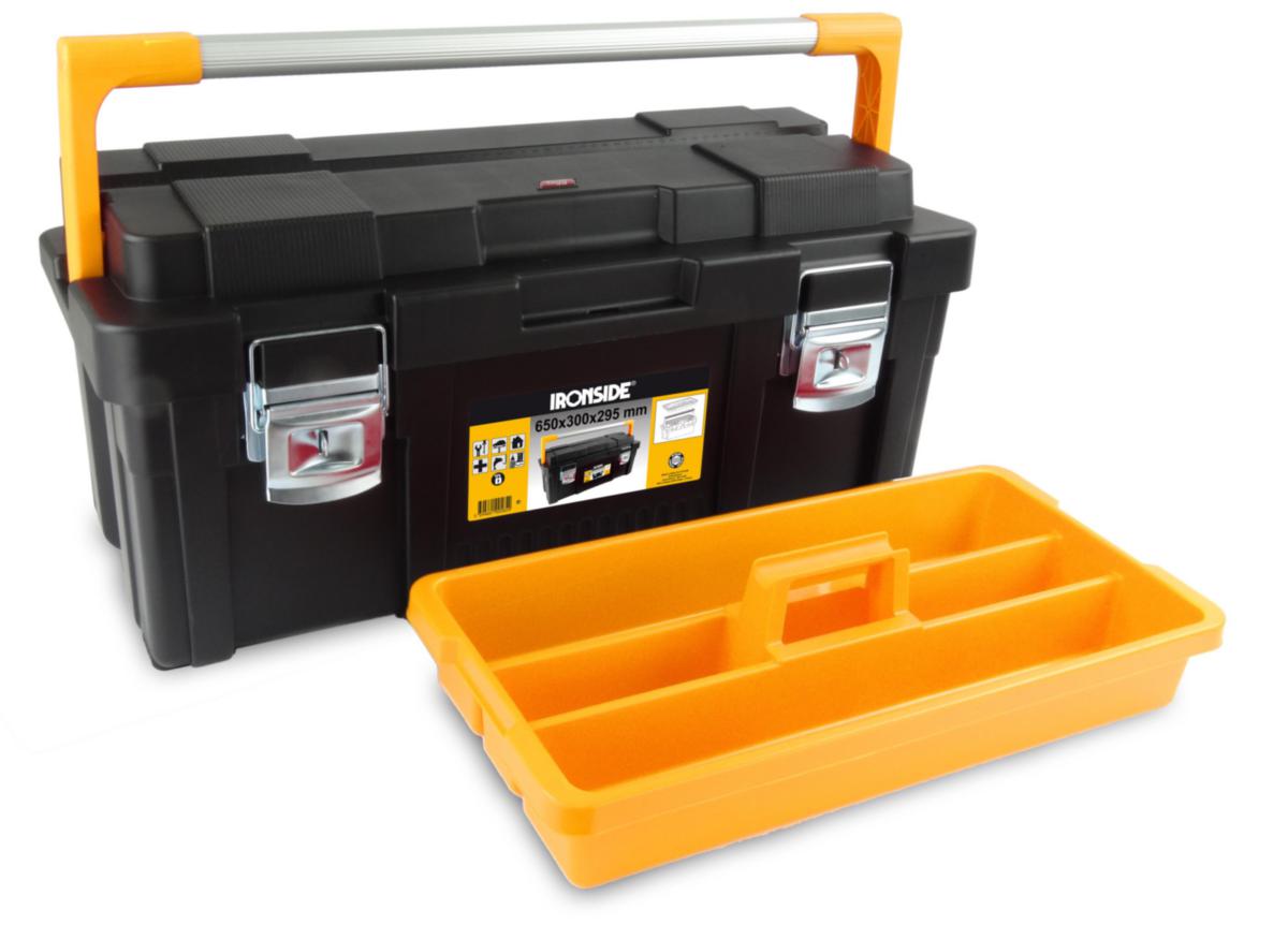 Työkalulaatikko Pro Plus Ironside - TYÖKALULAATIKKO PRO PLUS550 IRONSIDE 100658 550X300X275MM