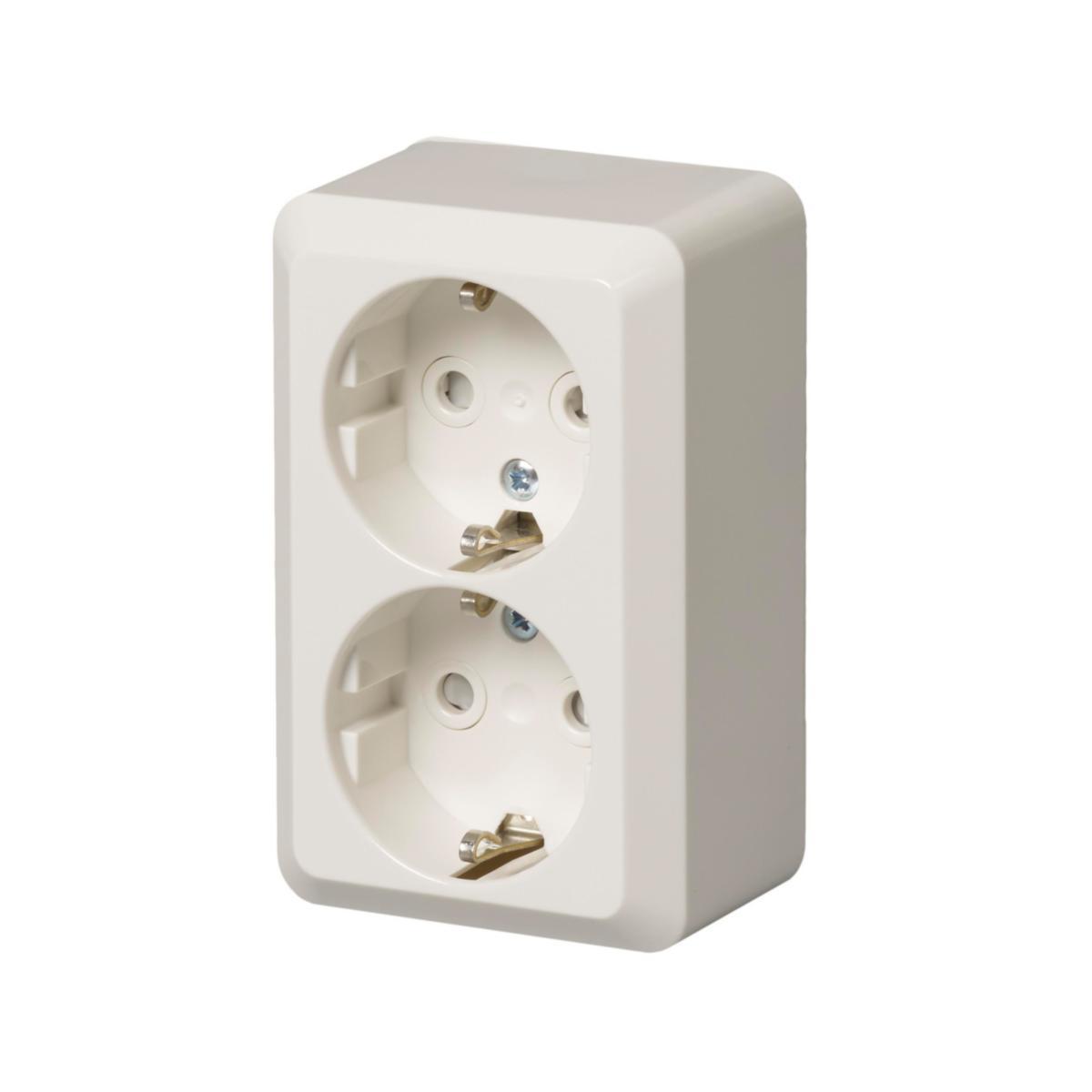 Pistorasia ABB Jussi pinta-asennettava – Kuluttajapakkaus (DIY) - PISTORASIA PINTA JUSSI 402EAP 2-OS VA 1kpl