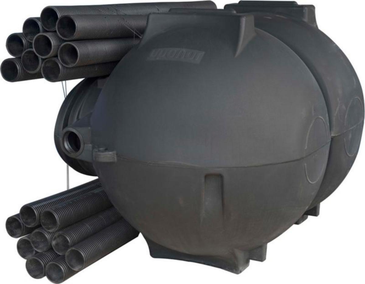 Imeyttämö Uponor harmaille vesille 1 m³ virtaussäätimin - IMEYTTÄMÖ VIRTAUSSÄÄTIMIN 1M3 UPONOR 1050902