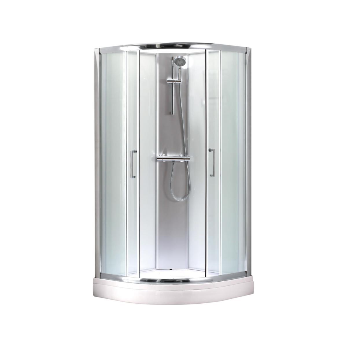 Suihkukaappi a-collection Papilio puolipyöreä - SUIHKUKAAPPI PAPILIO 80X80CM KIRKAS PUOLIP. A-COLLECTION