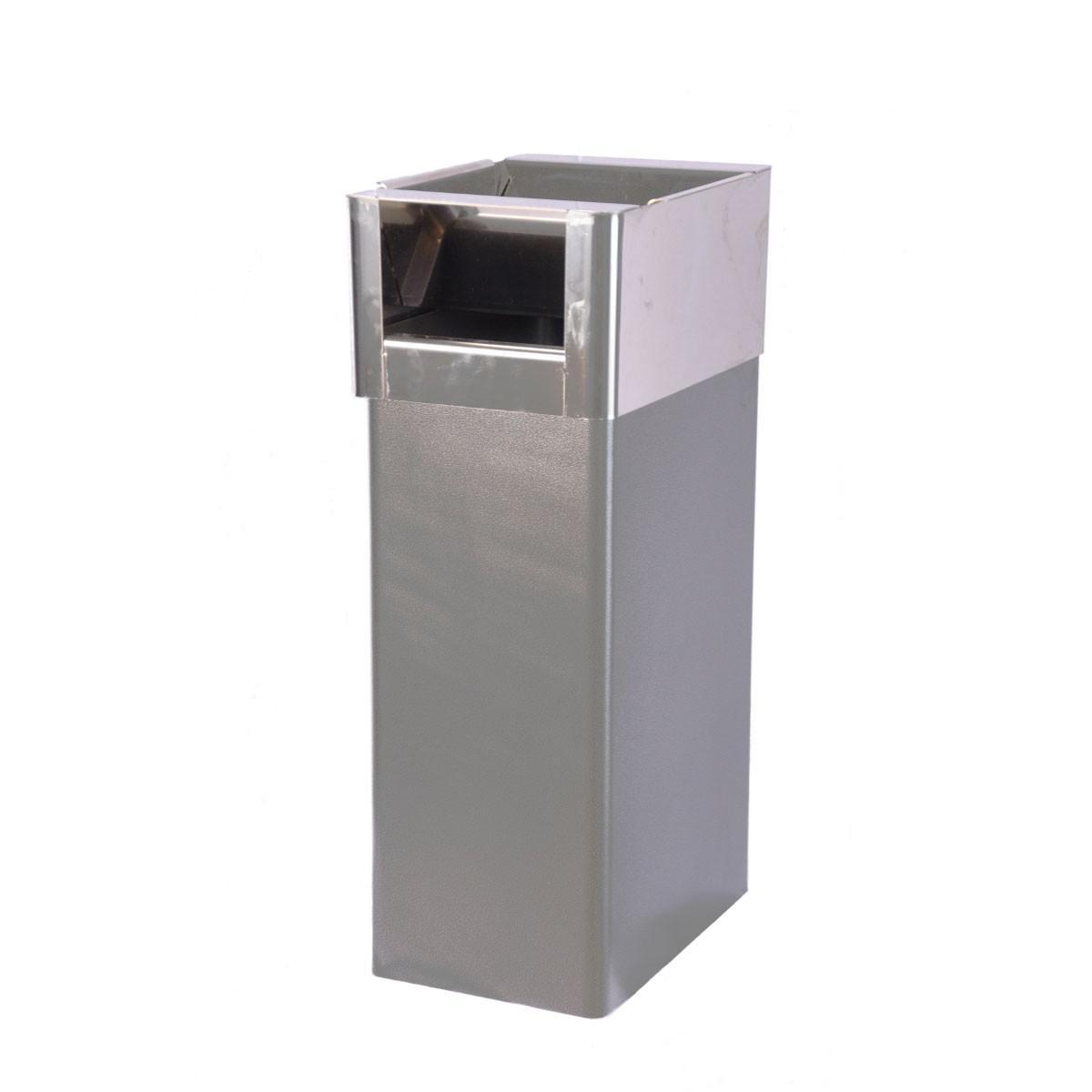 Roska- ja tuhka-astia PP-Tuote Turo 30L/2L - ROSKA- JA TUHKA-ASTIA 30L-2L ANTIIKINHOPEA TURO PP 160