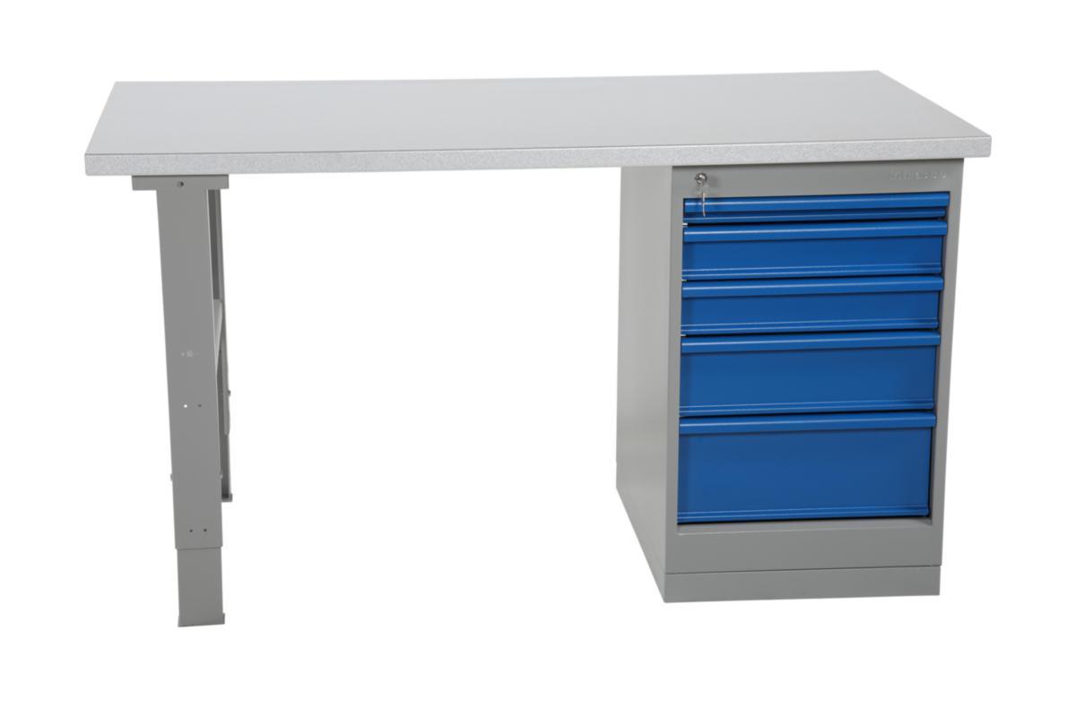 Työpöytä vankka laatikostolla - TYÖPÖYTÄ VANKKA LAATIKOSTOL TYÖPÖYTÄ 5 LAATIKKOA TERÄS1600