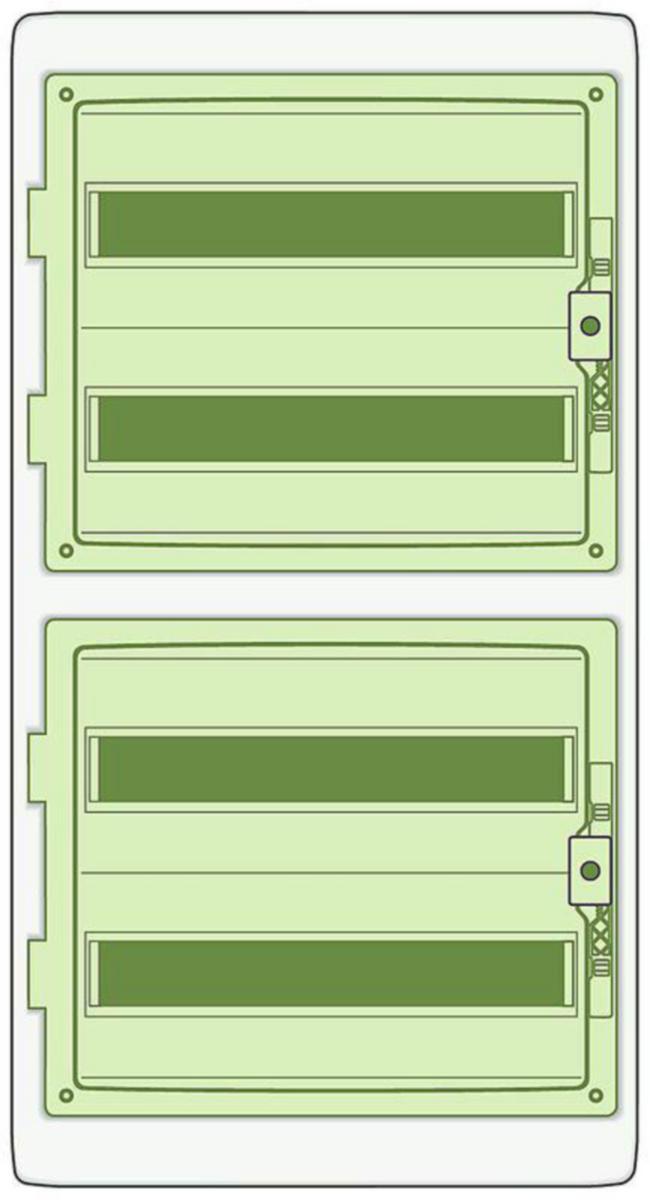 Moduulikotelo pinta PS Schneider Electric Kaedra - MODUULIKOTELO PINTA PS MUREVA 18 MOD 4RIV IP65