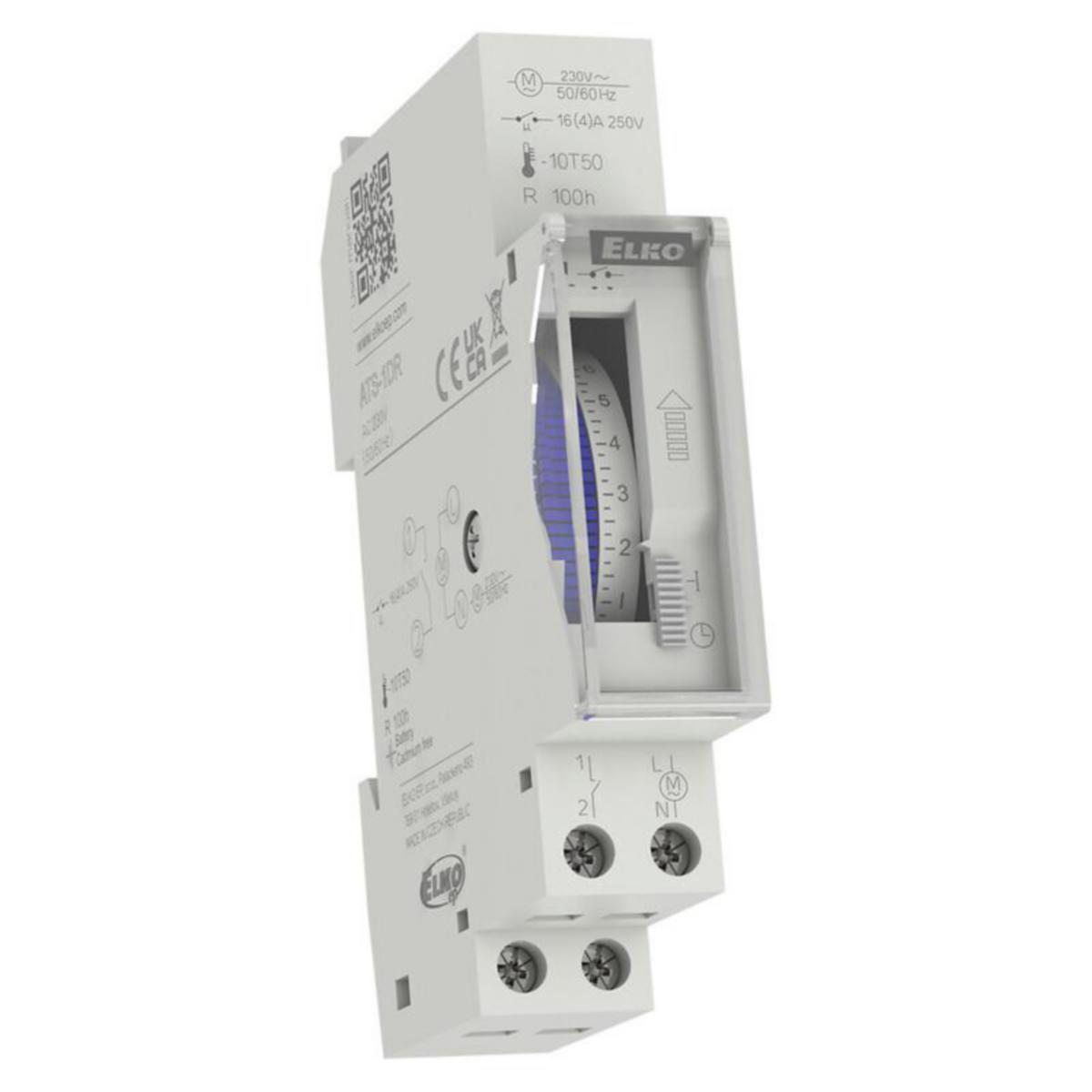 Kellokytkin mekaaninen Elko - KELLOKYTKIN MEKAANINEN ELKO EP ATS-1DR VRK 1S 16A VARAK. DIN