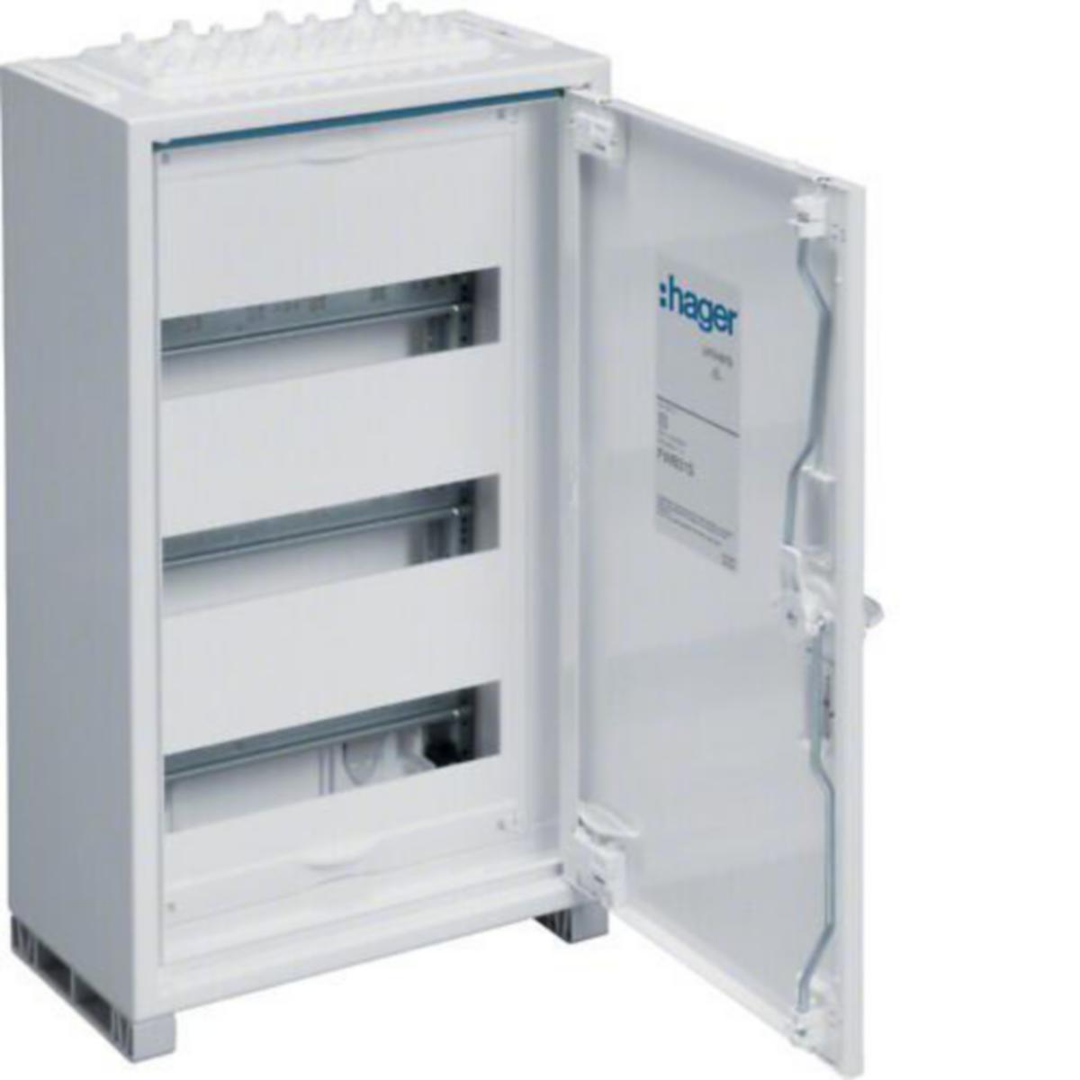 Moduulikotelo pinta/uppo Fe Hager Univers - MODUULIKOTELO PI/UP FE UNIVERS FWB31S 1X3X12M IP44