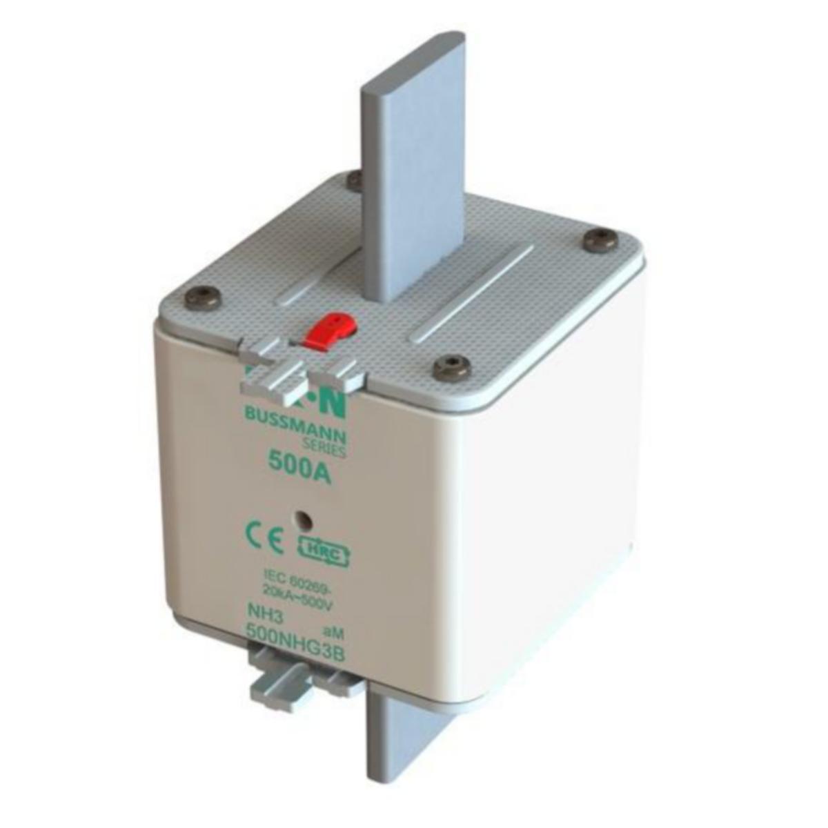 Kahvasulake Bussmann - KAHVASULAKE BUSSMANN 500NHM3B 500A 500V AM KOKO 3 D