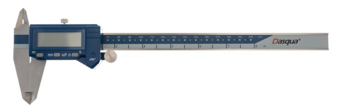 Työntömitta Dasqua digitaalinen IP67 - TYÖNTÖMITTA IP67 DIGITAALINEN DASQUA 509356 200MM