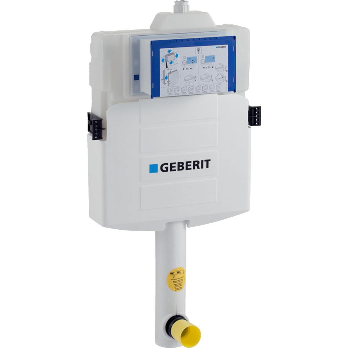 Piilohuuhtelusäiliö Geberit Sigma - PIILOHUUHTELUSÄILIÖ SIGMA 12 CM. 6/3 LITRAA. PEX-LIITIN