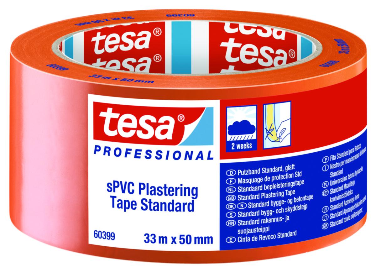 Rakennusteippi Tesa 60399 - RAKENNUSTEIPPI TESA 60399 PRO PVC ORANSSI 50MMX33M