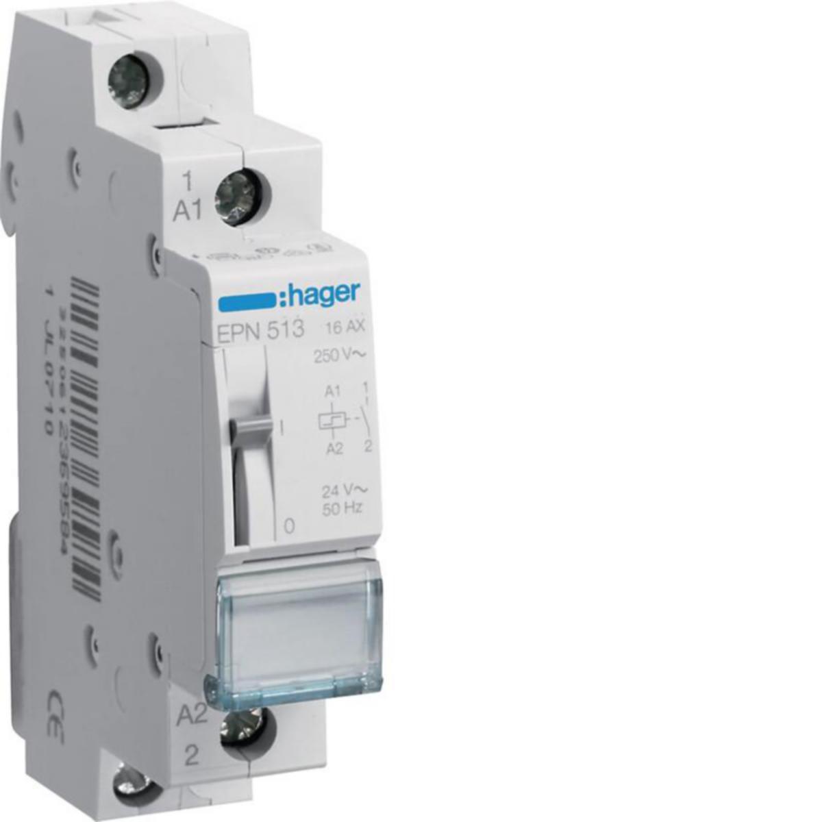 Sysäysrele Hager - SYSÄYSRELE HAGER EPN513 1S 24VAC/12VDC