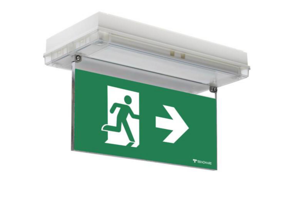 Opastevalaisin Teknoware Solid Exit 2 oikealle/vasemmalle/alas - OPASTEVALAISIN SOLID EXIT 2 Y3151WK148 230V 30M OIK 1-P