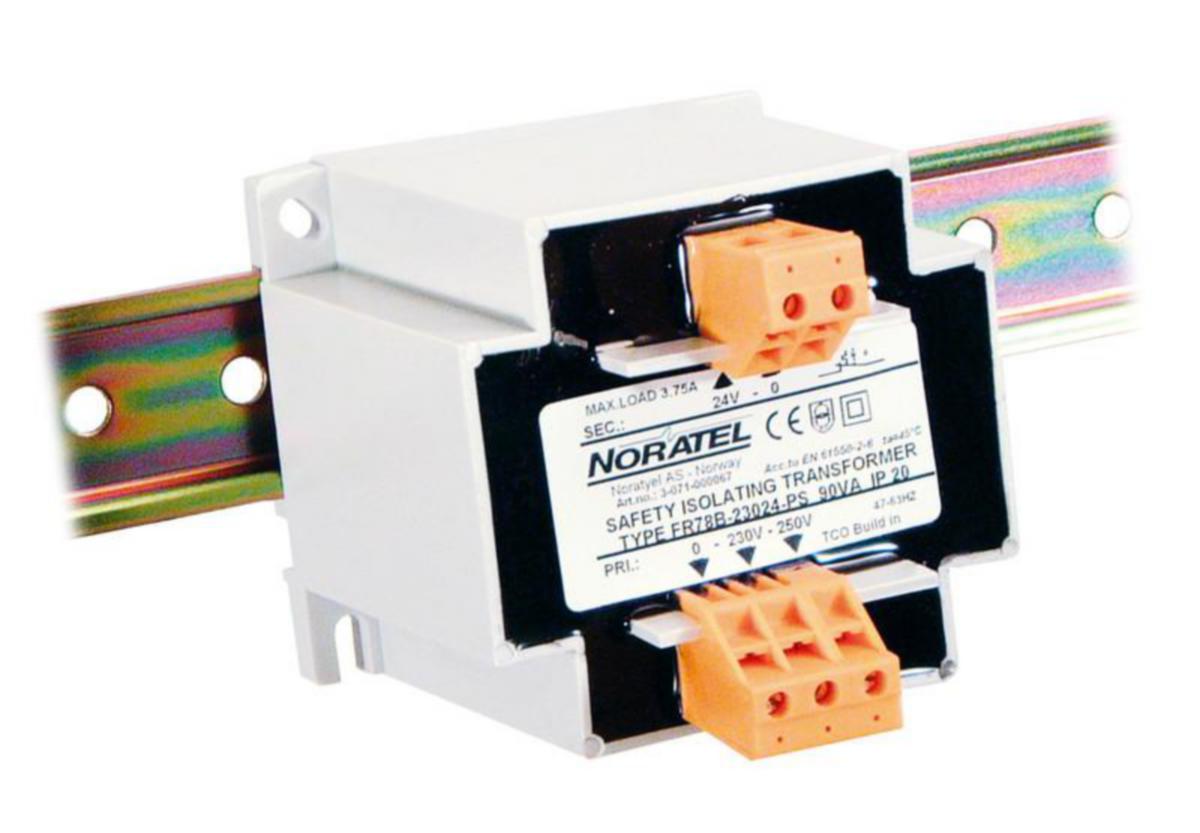 Suojaerotus-/ohjausjännitemuuntaja Noratel IP00B FR - SUOJAEROTUSMUUNTAJA NORATEL FR96B-400230 400/230V 180VA